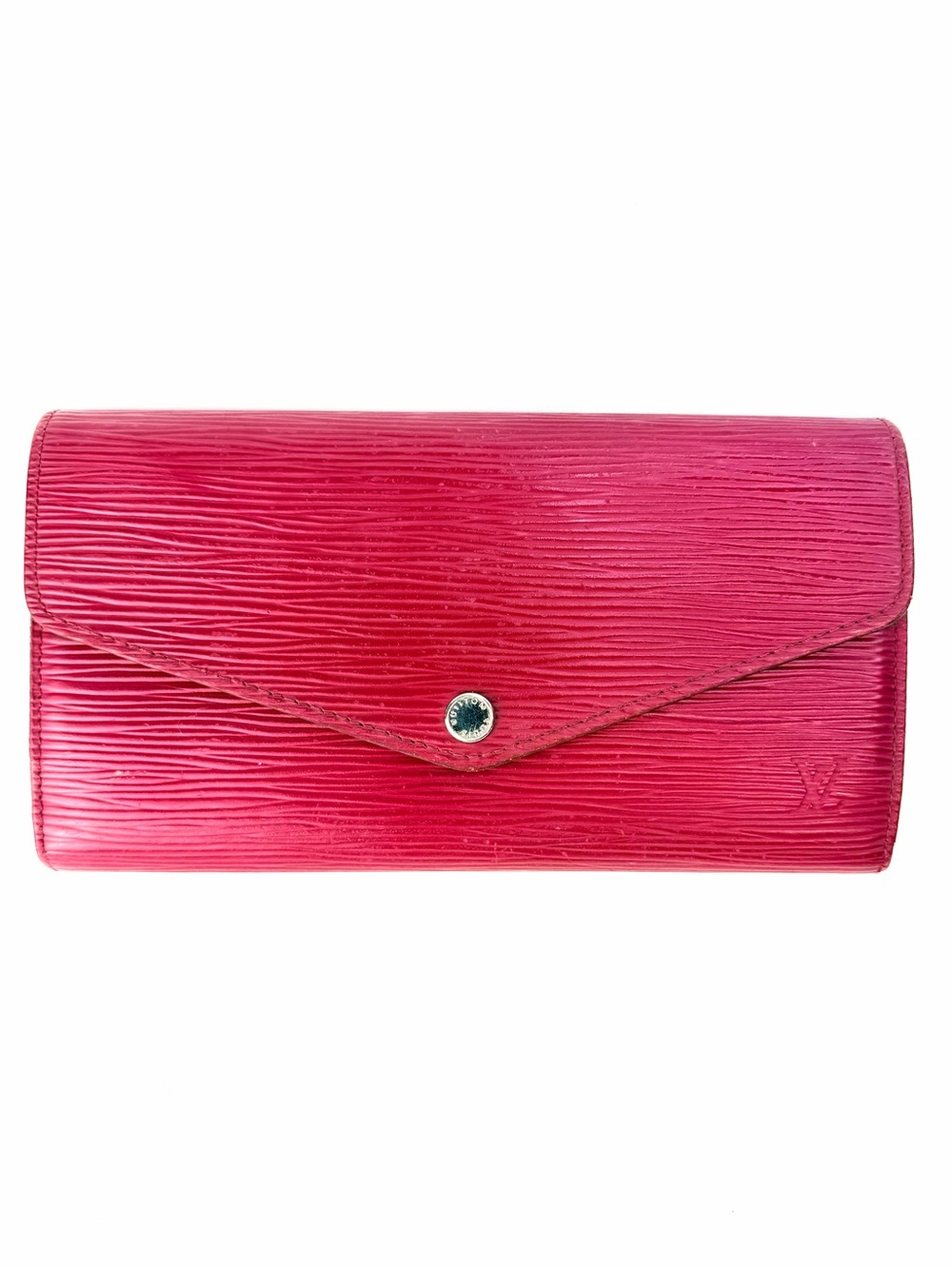 Louis Vuitton Sarah Envelope Wallet Epi Leather Berry Red Pink CA3165 LV Spain